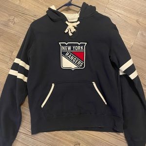Official licensed product- NHL RANGERS HOODED SWEATSHIRT WOMENS SIZE M